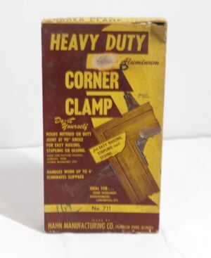 Vintage Heavy Duty Corner Clamp No 711 Hahn Manufacturing 1950’s Boxed